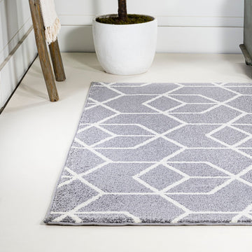 Tumbling Blocks Modern Geometric Area Rug 2